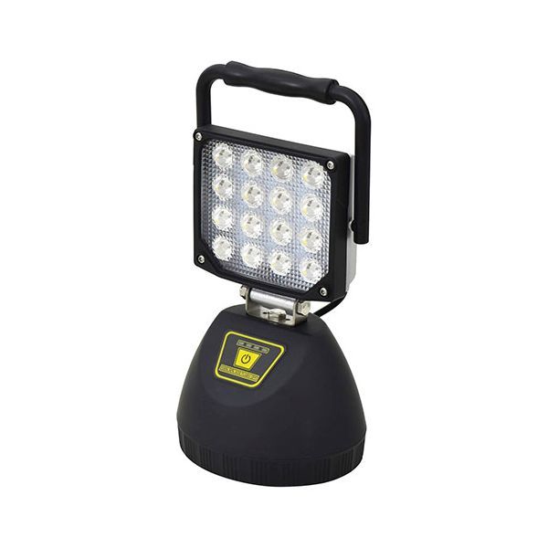 充電式LEDワークランタン 4000lm ブラック 可動式ヘッド 屋内用【ブラック】