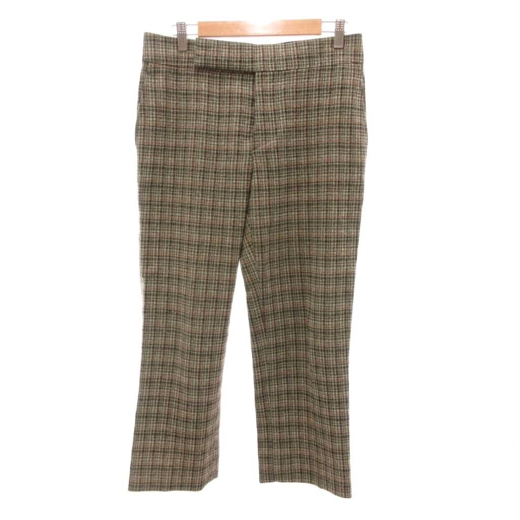 マルニ MARNI パンツ スラックス チェック柄 42 グレー 赤 レッド /JS ■ECG007
