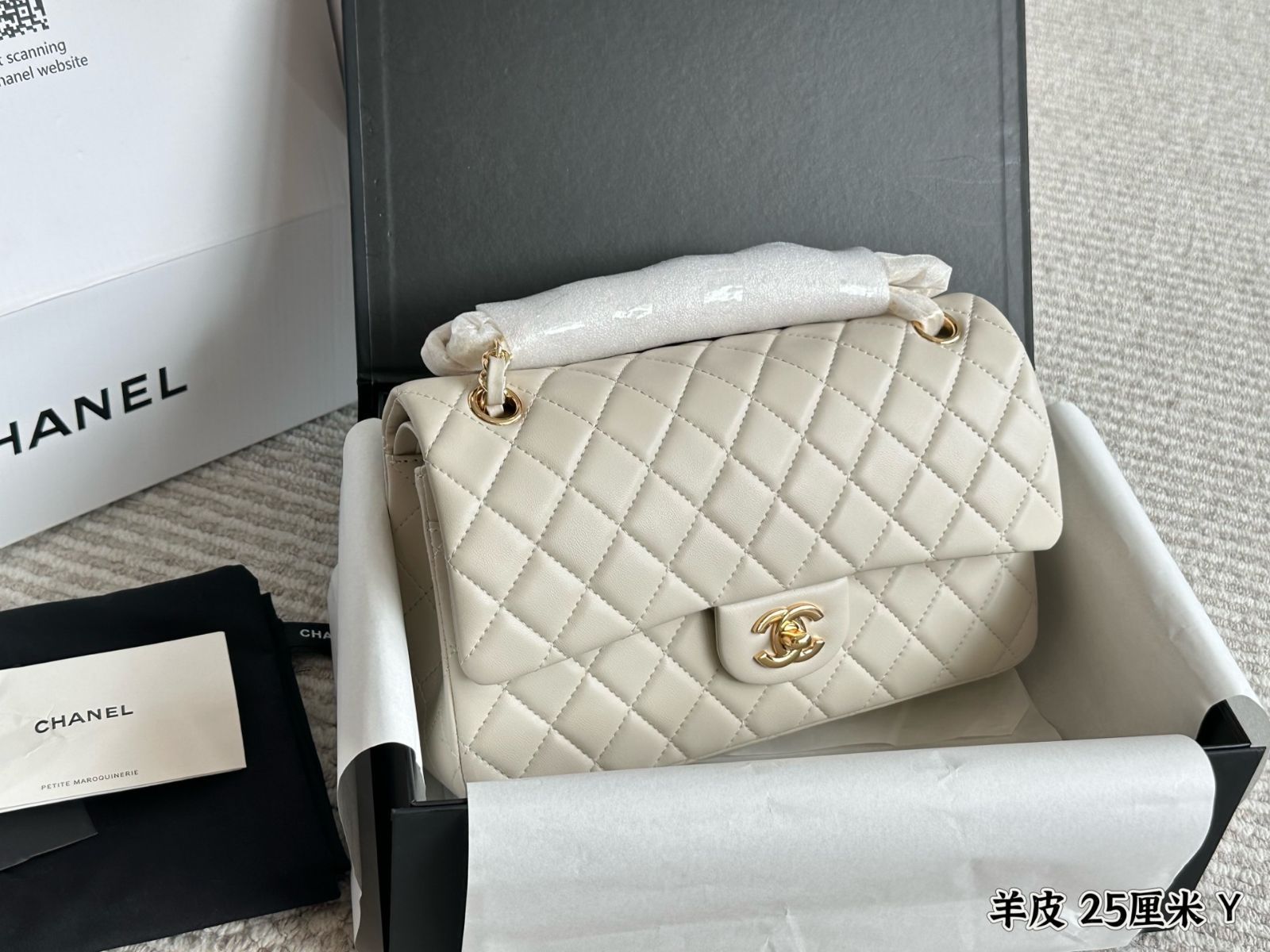 【今日特価】Chanel CF ゆっくりと作られた羊皮ハンドバッグ Good Quality-WTO輸入