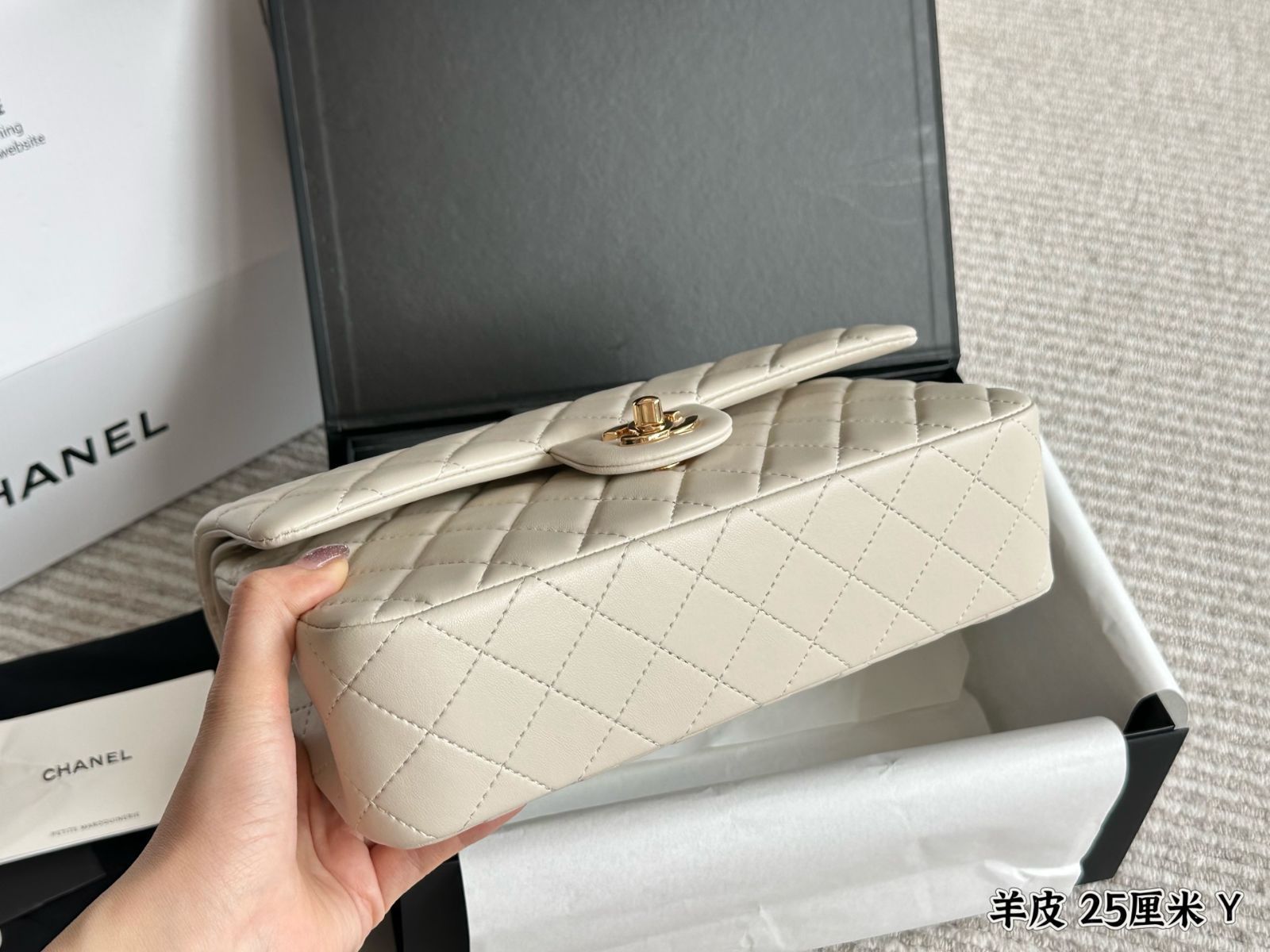 【今日特価】Chanel CF ゆっくりと作られた羊皮ハンドバッグ Good Quality-WTO輸入