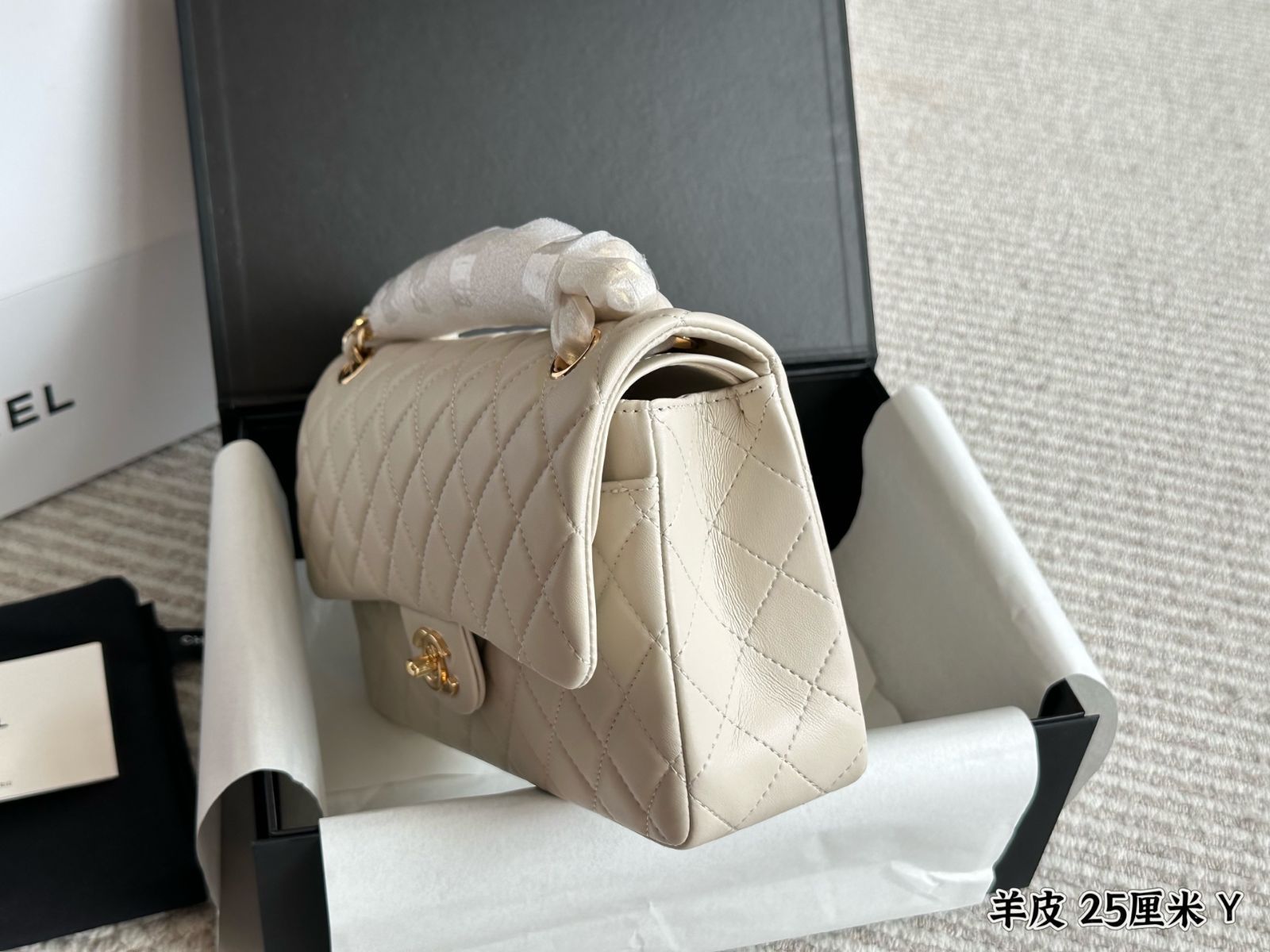 【今日特価】Chanel CF ゆっくりと作られた羊皮ハンドバッグ Good Quality-WTO輸入