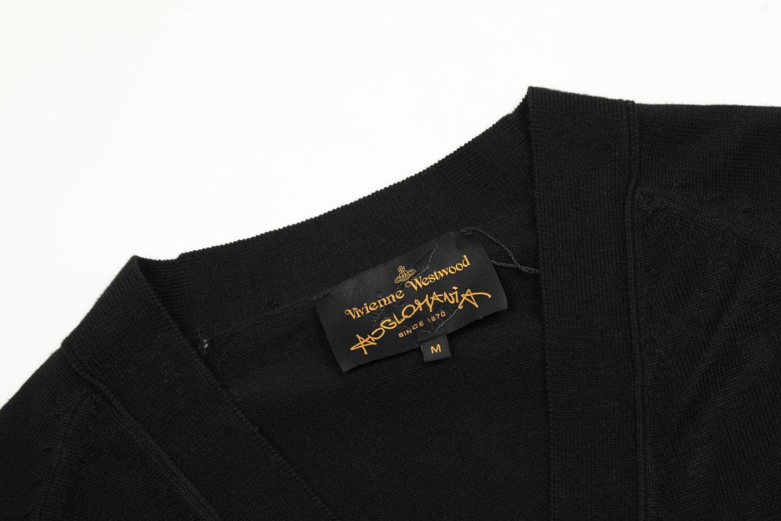【本日限定特価】Vivienne Westwood レディース カーディガン 土星ロゴ刺繍 シーズンレス ブラック/グレー S-L [本日特価|新品未使用品]