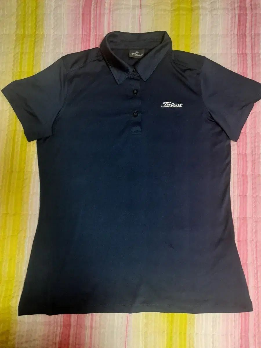 Titleist(タイトリスト) ゴルフウェア 半袖 カラーTシャツ ネイビー