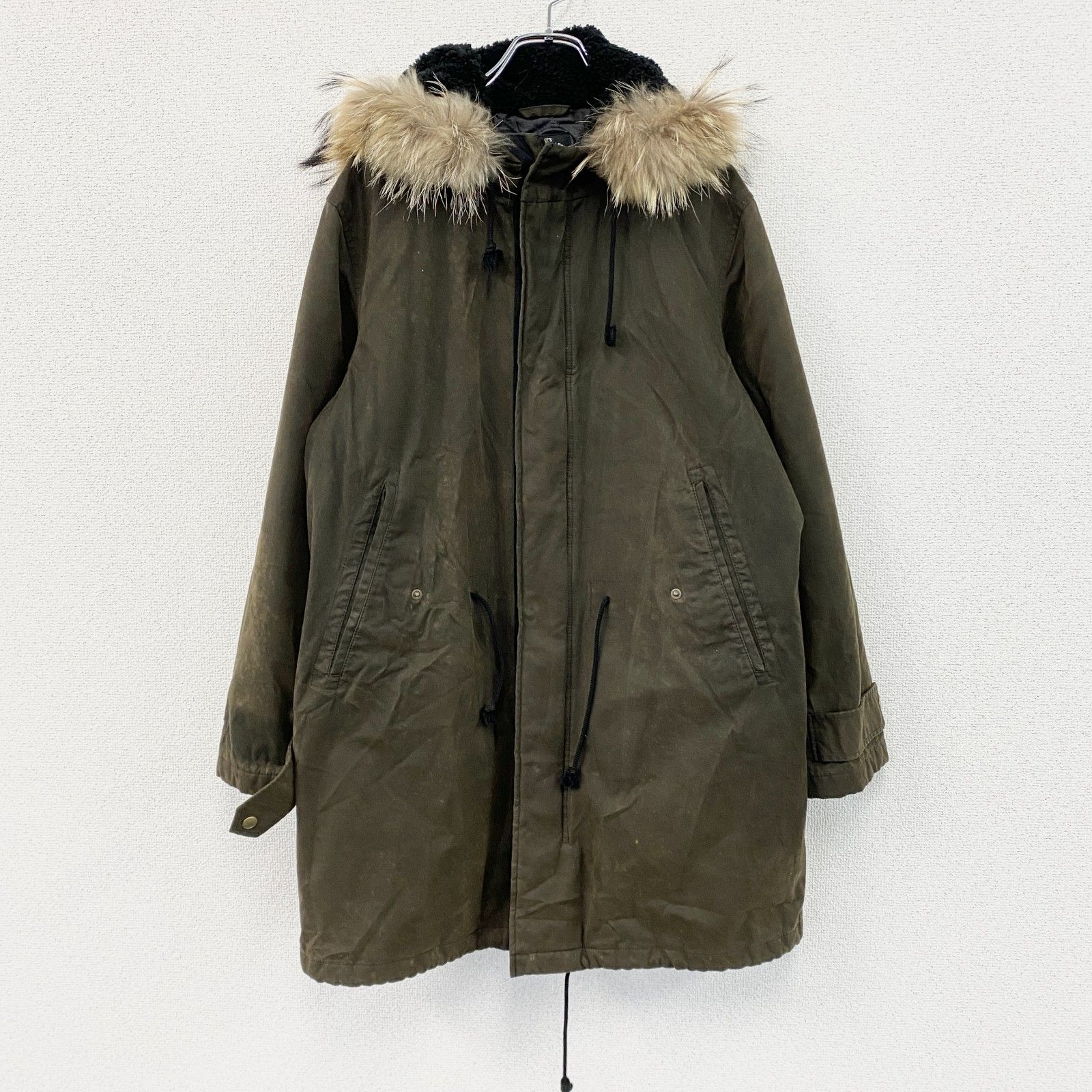 Paul Smith オリーブ モッズコート　コート Paul Smith ポールスミス モッズコート ミリタリージャケット ファー