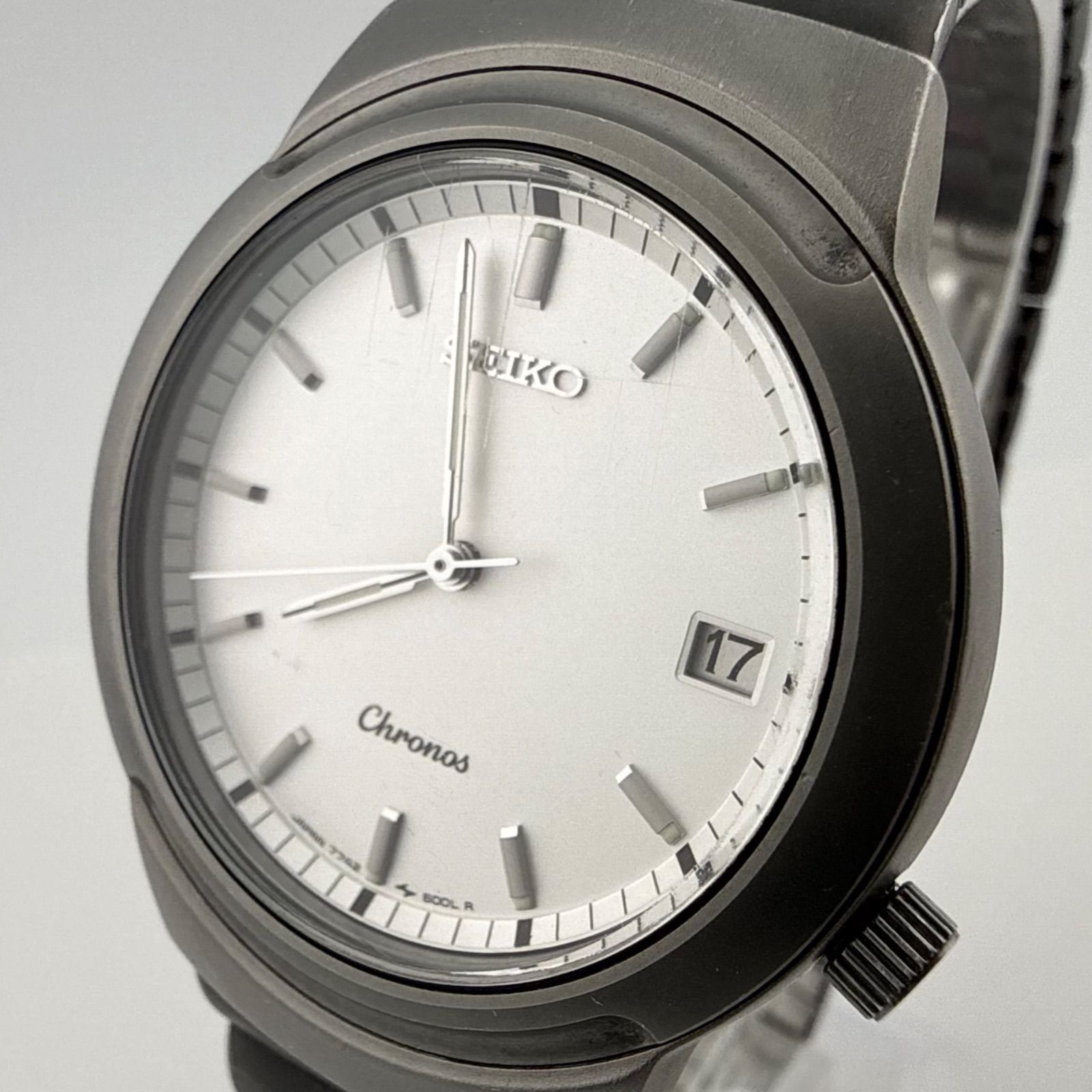 SEIKO 7742-6000 セイコー Chronos クロノス　 メンズ　腕時計 クォーツ 稼働品 電池交換済み【U443】