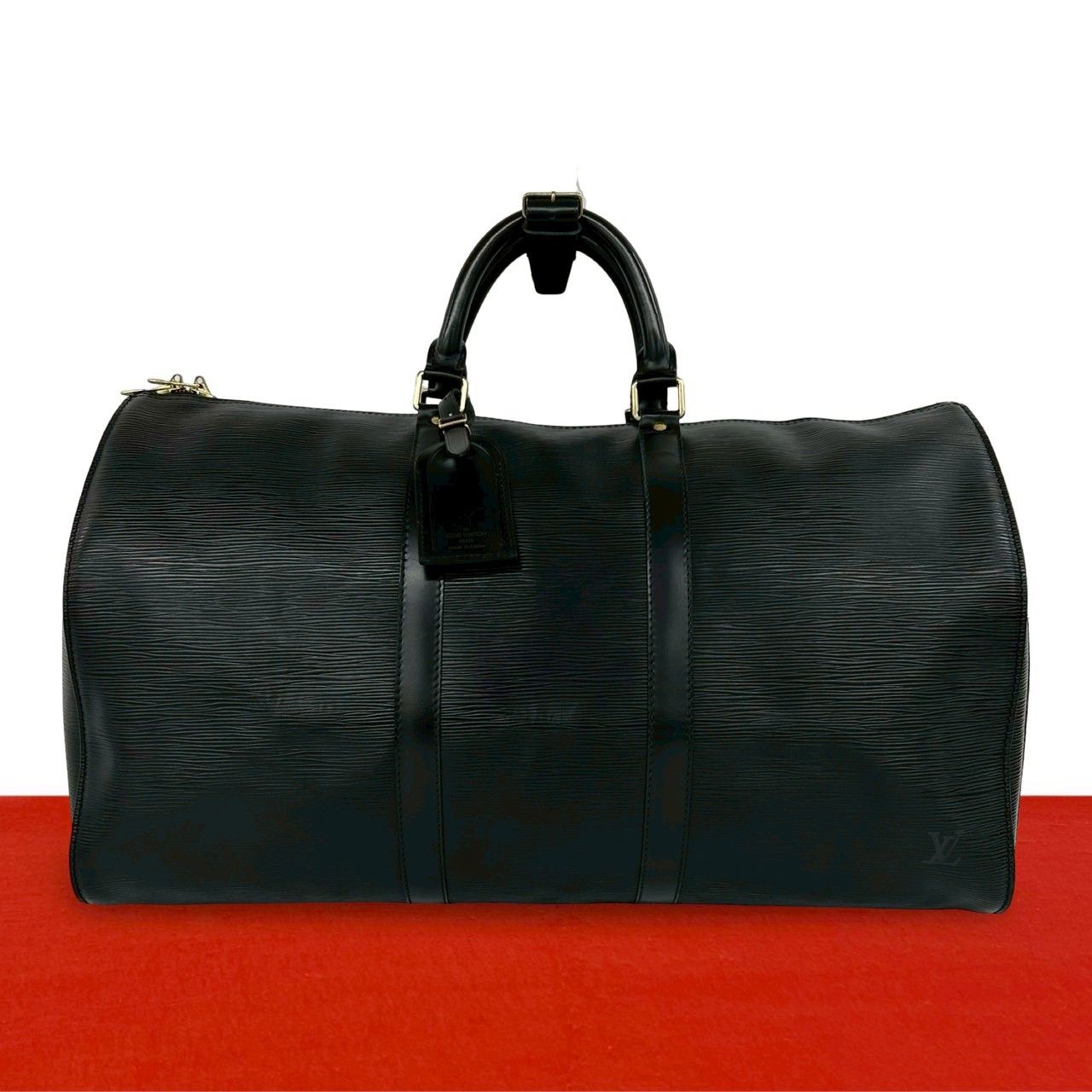 LOUIS VUITTON キーポル50 ボストンバッグ　エピ　旅行カバン　黒 極 美品 LOUIS VUITTON ルイヴィトン ヴィンテージ キーポル 50 エピ