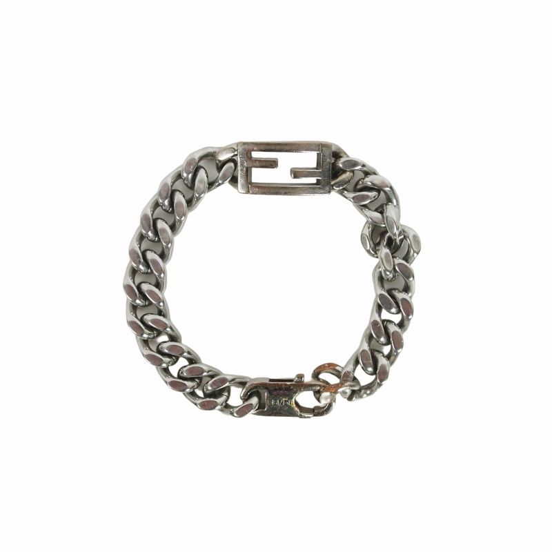 フェンディ FENDI バゲット ブレスレット バングル アクセサリー S シルバー 7AJ539AV8MF1LHW