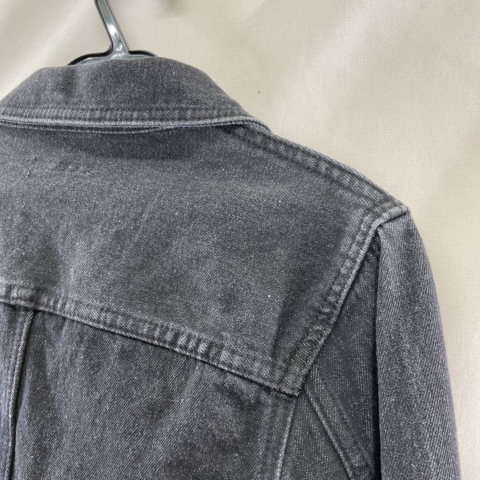 SLY／スライ FRONT ZIP DENIM 黒系 ブラック サイズF【YS0012-005
