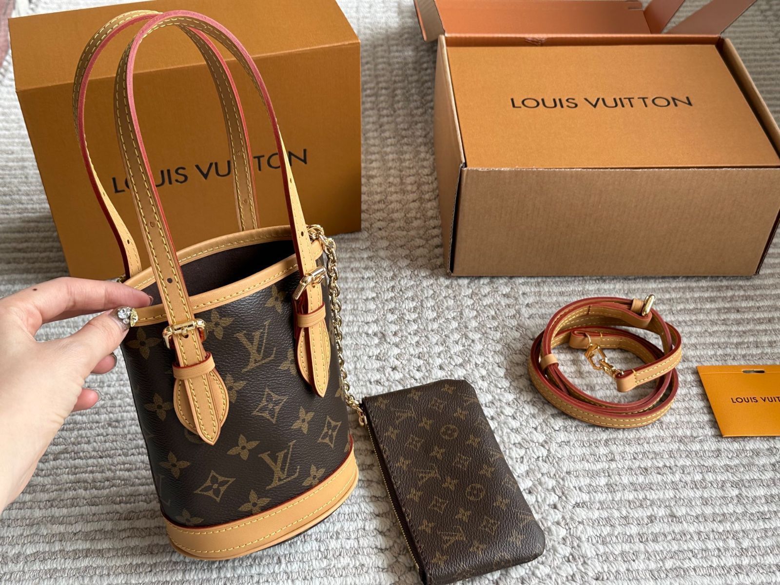 【今日特価】LV バケツバッグ ヴィンテージ チェンジングレザー 村上隆限定 ヴィヴィアン ハンドバッグ（サイズ：17×13cm）