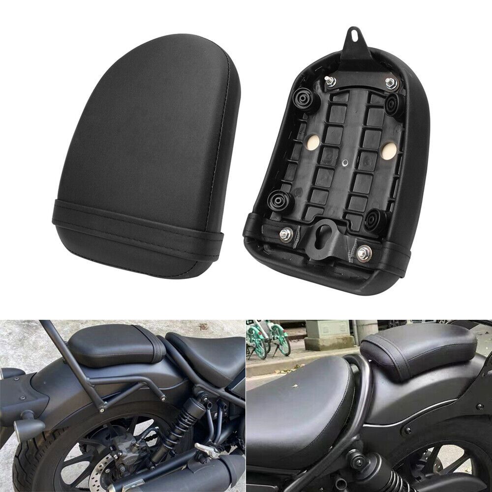 ホンダ Rebel CMX300/CMX500 用 ブラックリアパッセンジャーシートパッド 2017-2021