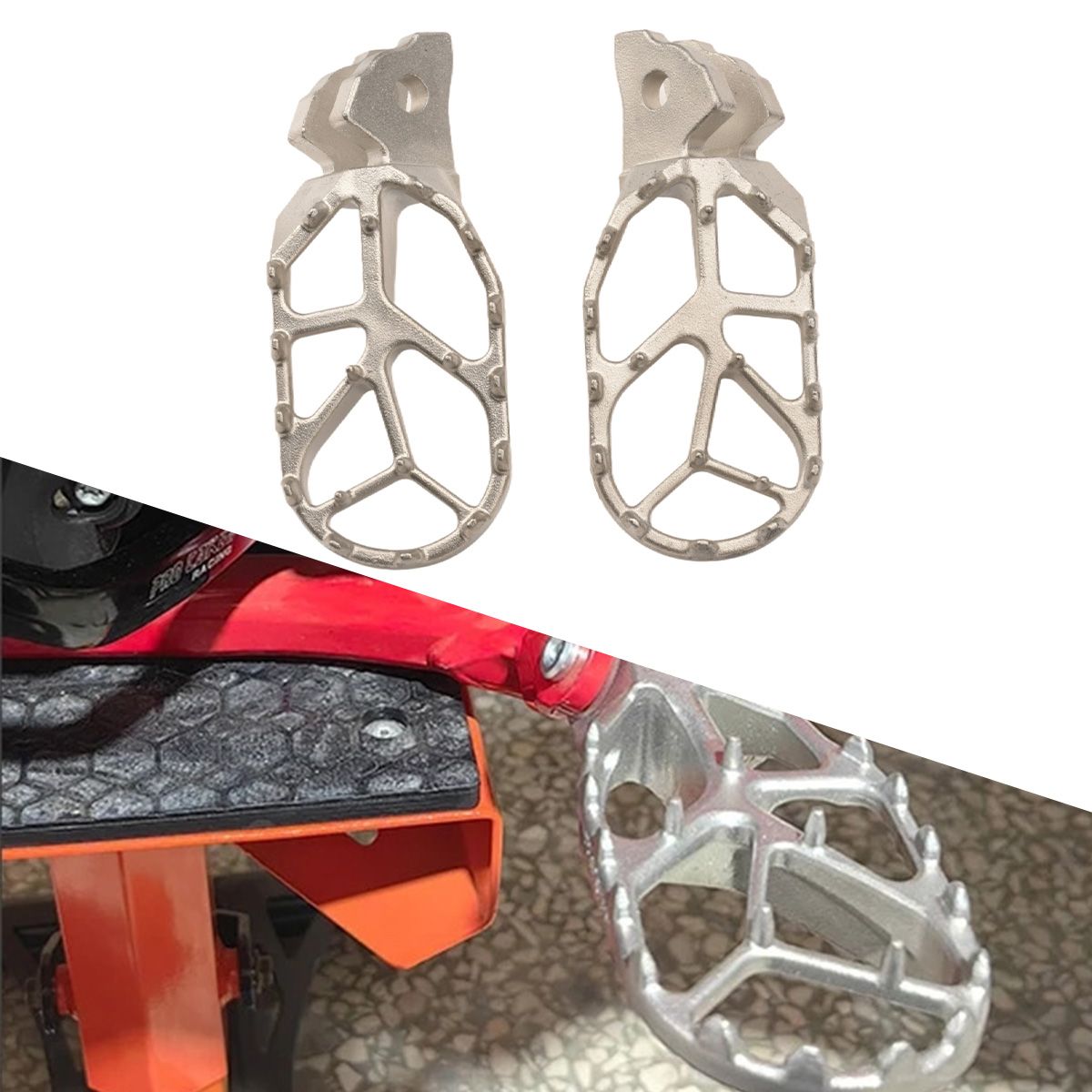 Sur-Ron Light Bee S/X 用 ステンレス製フットペグ レストペダル