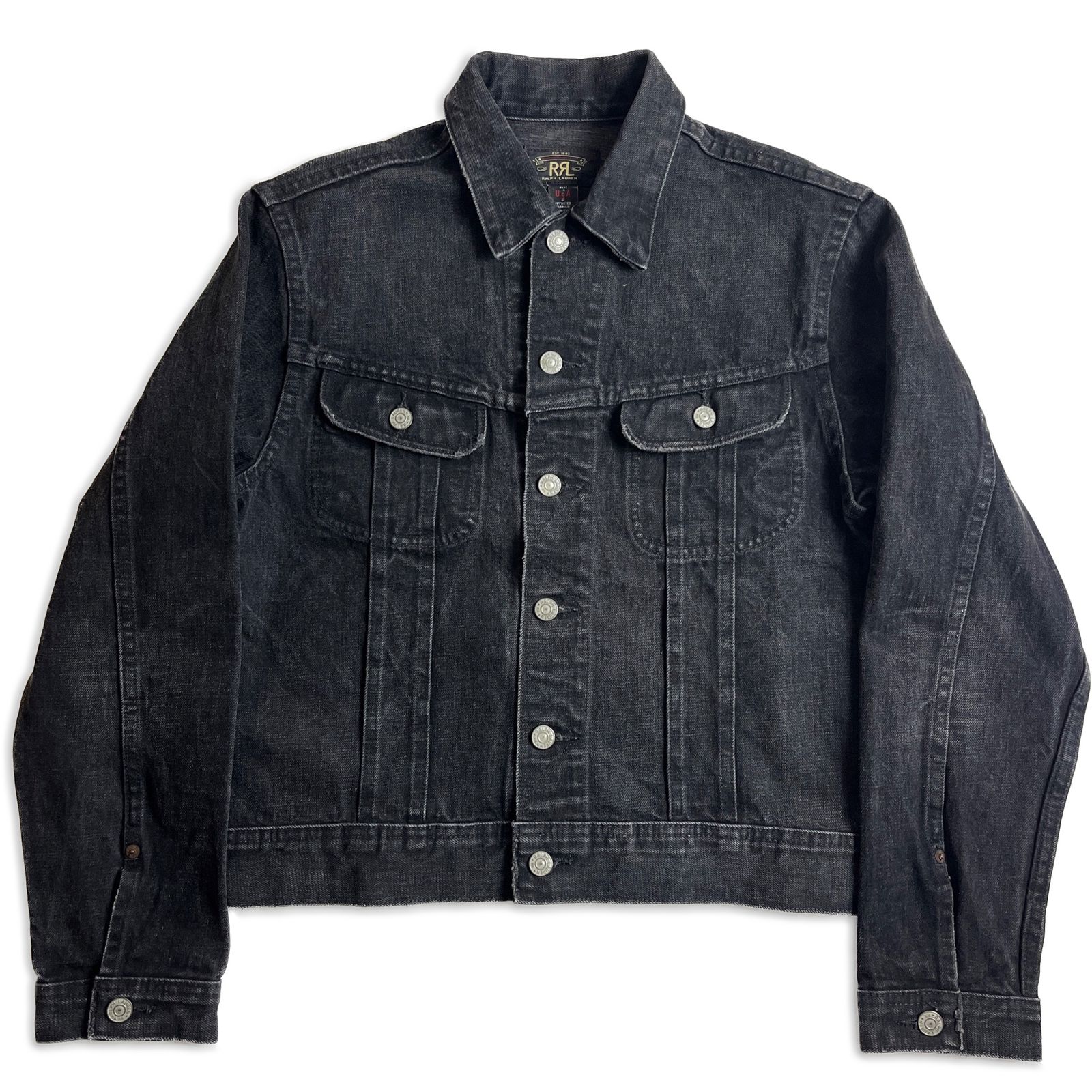 【USA製】RRL ブラックデニムジャケット M ダブルアールエル 2000000026374