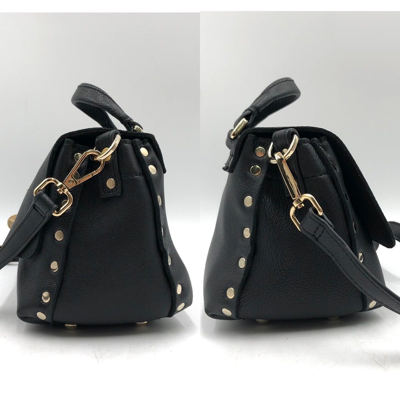 ザネラート ZANELLATO 2way ハンドバッグ ショルダー レザー 黒 - メルカリ