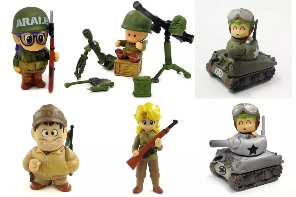 【中古】トレーディングフィギュア 全6種セット 「Dr.スランプアラレちゃん ミリタリーコスチュームフィギュア」