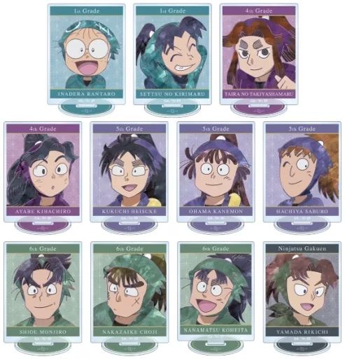 【中古】アクリルスタンド・アクリルパネル 全11種セット 「忍たま乱太郎 トレーディング Ani-Art 第2弾 アクリルスタンド ver.A」