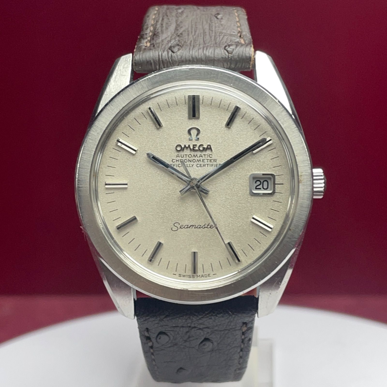 OH済 純正尾錠 OMEGA オメガ シーマスター クロノメーター 純正竜頭