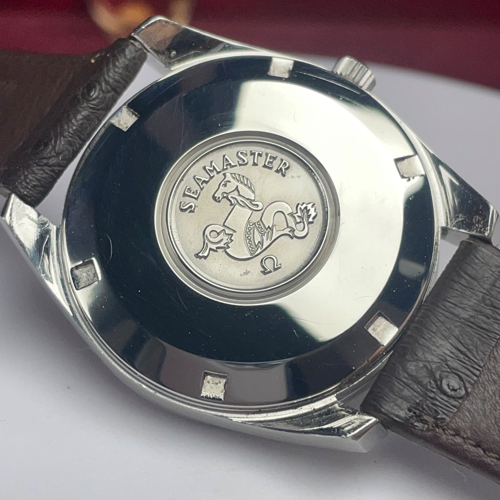 OH済 純正尾錠 OMEGA オメガ シーマスター クロノメーター 純正竜頭