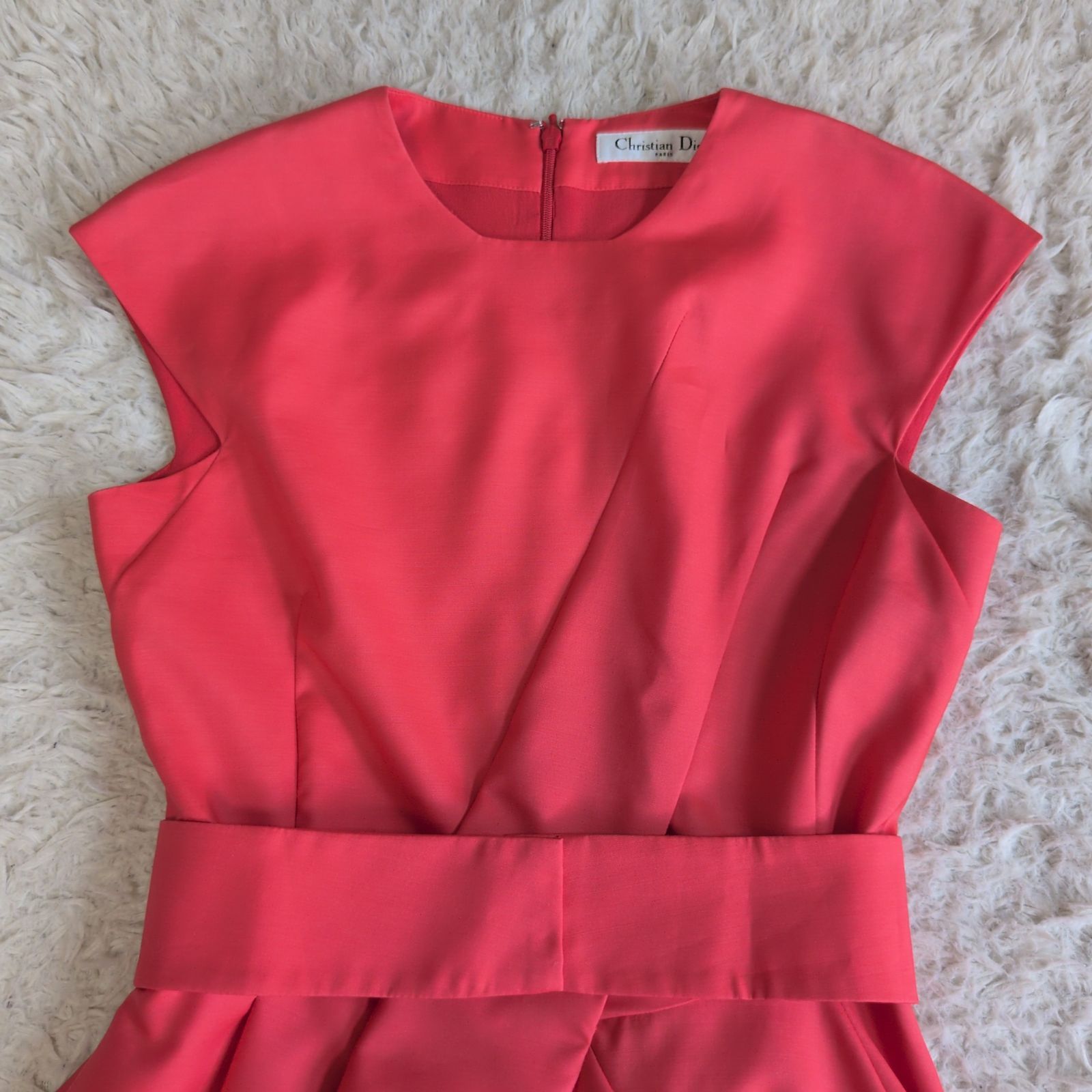 Christian Dior クリスチャンディオール ラップワンピース ベルト付 美品✨Christian Dior クリスチャンディオール コルセットベルト付