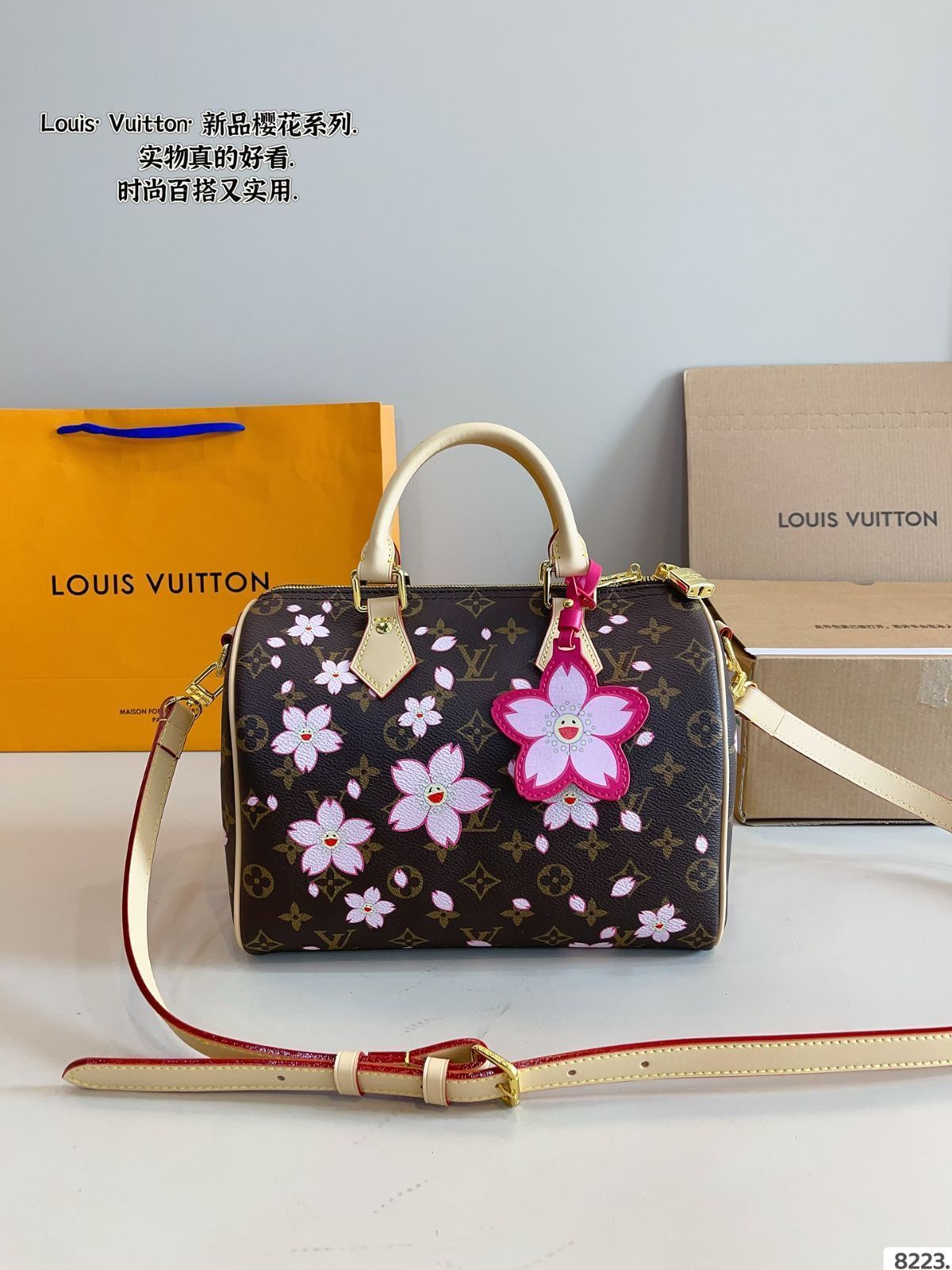 【今日特価】LV Speedy Floral Collab Pillow Bag - ルイ・ヴィトン スピーディ フローラルコラボ ピローバッグ-WTO輸入