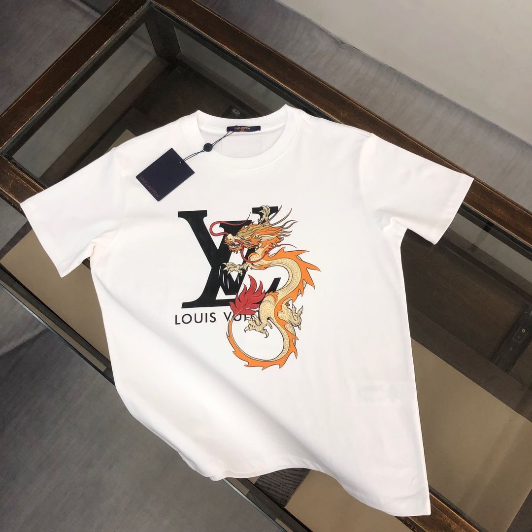 【本日限定特価】Louis Vuitton 春夏 龍デザインTシャツ [本日特価|新品未使用品]