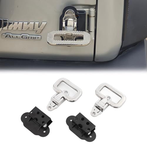 N★新型スズキジムニー リアゲートステップ JB64 ジムニーシエラJB74 ノマドJC74 リアゲートステップ バックドアステップ テールゲートステップ リアラダー 補助ステップ ステンレス製 2個セット