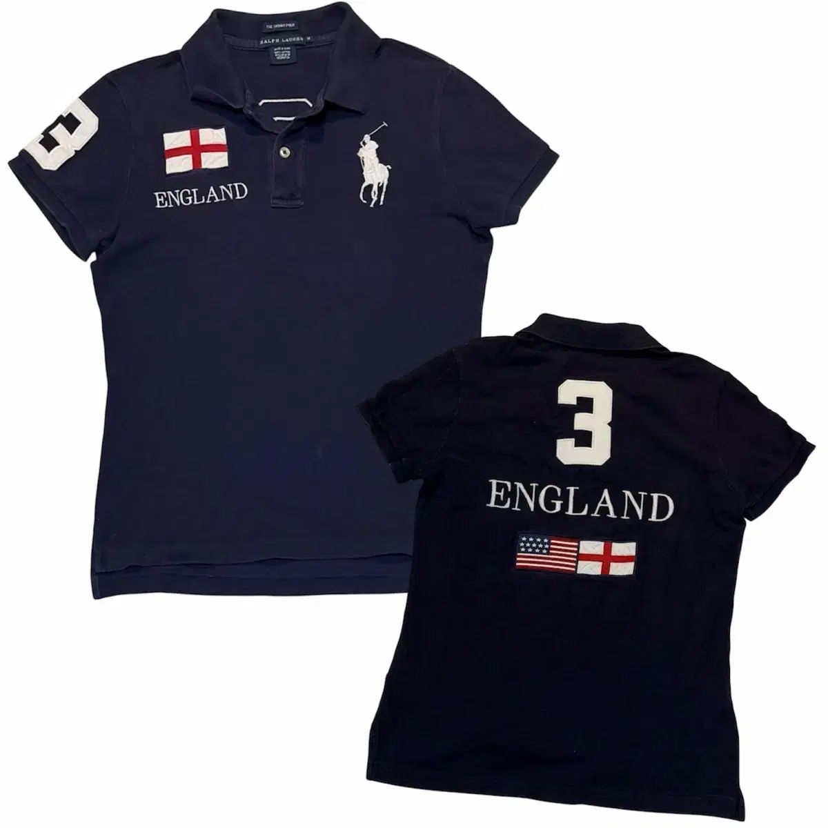 ポロ ビッグポニー チーフキーフ イングランド タイトフィット カラーTシャツ ネイビー 24,317円
