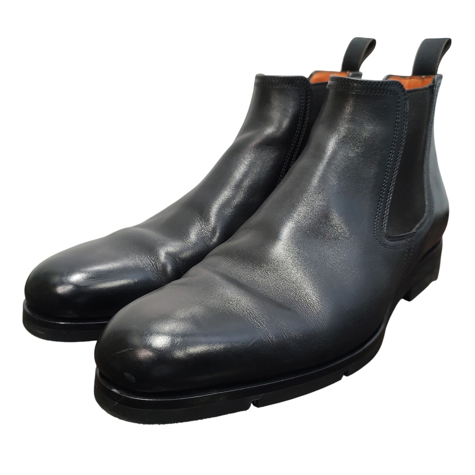 超激レア! 完売品! SANTONI サントーニ チェルシーブーツ UK7.5 SANTONI サントーニ Chelsea boots Side-gore boots チェルシーブーツ