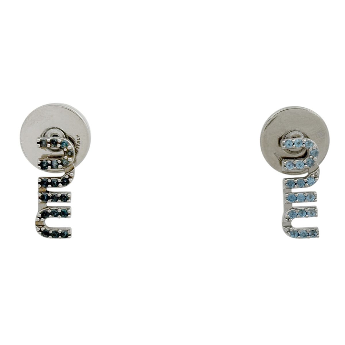 ミュウ ミュウ Miu Miu ピアス メタル ラインストーン シルバー レディース 【中古】 34,320円