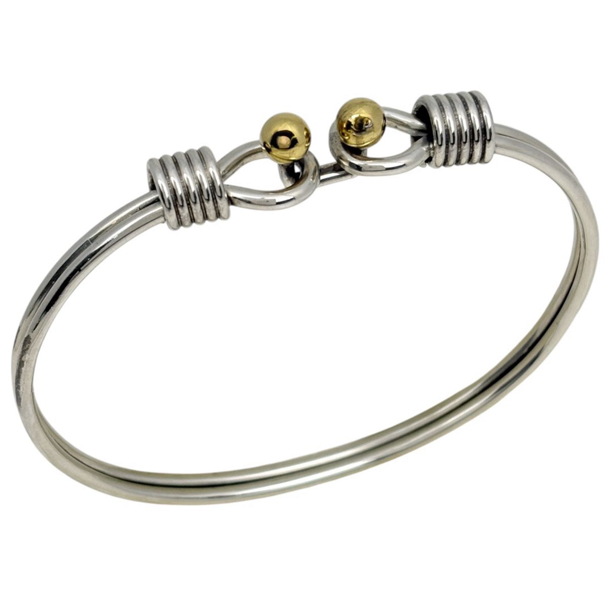 ティファニー TIFFANY&Co. バングル フック＆アイ ブレスレット K18 シルバー925 750 シルバー レディース 【中古】 28,258円