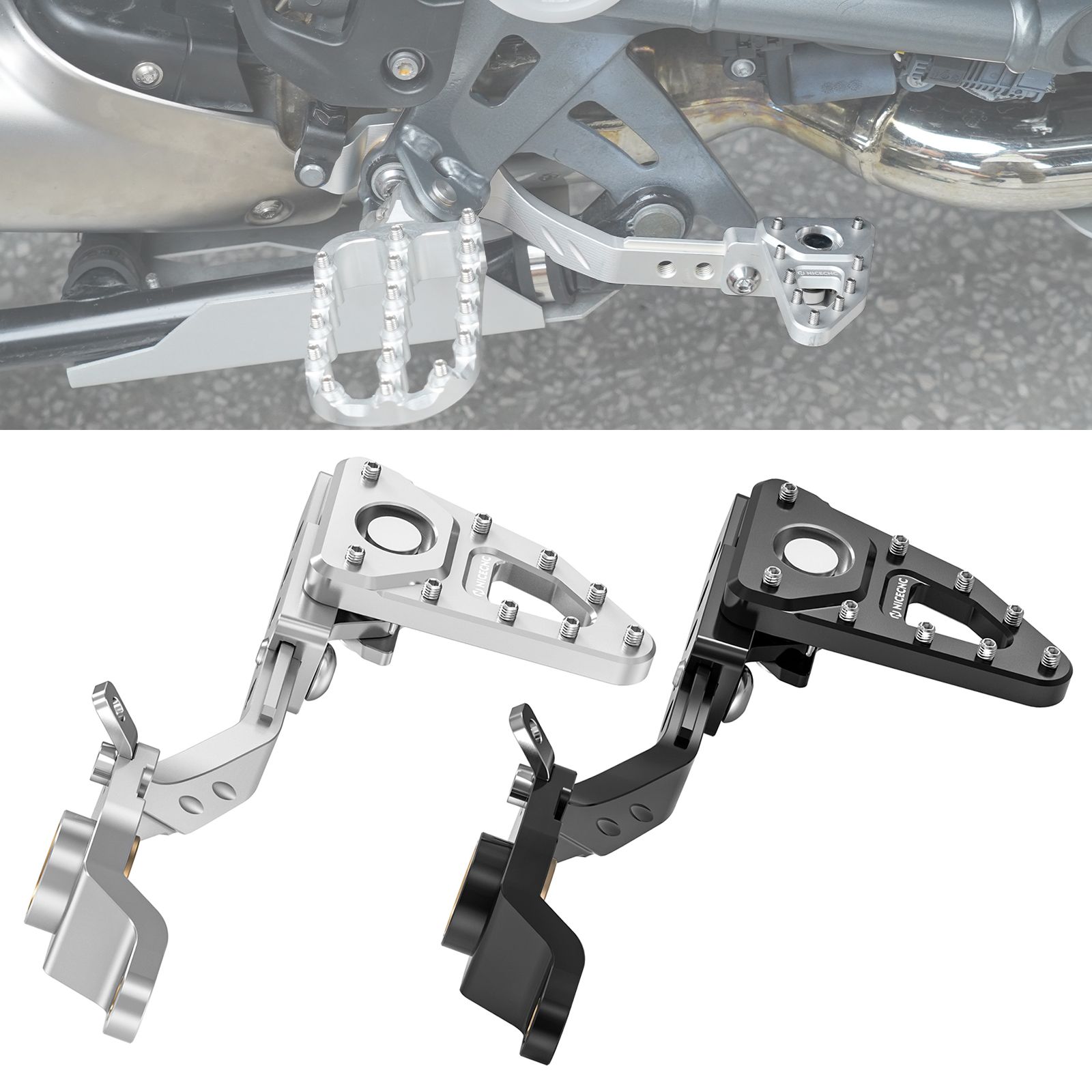 BMW R1200GS/R1250GS 用 調整可能ブレーキレバーフットペダル NICECNC