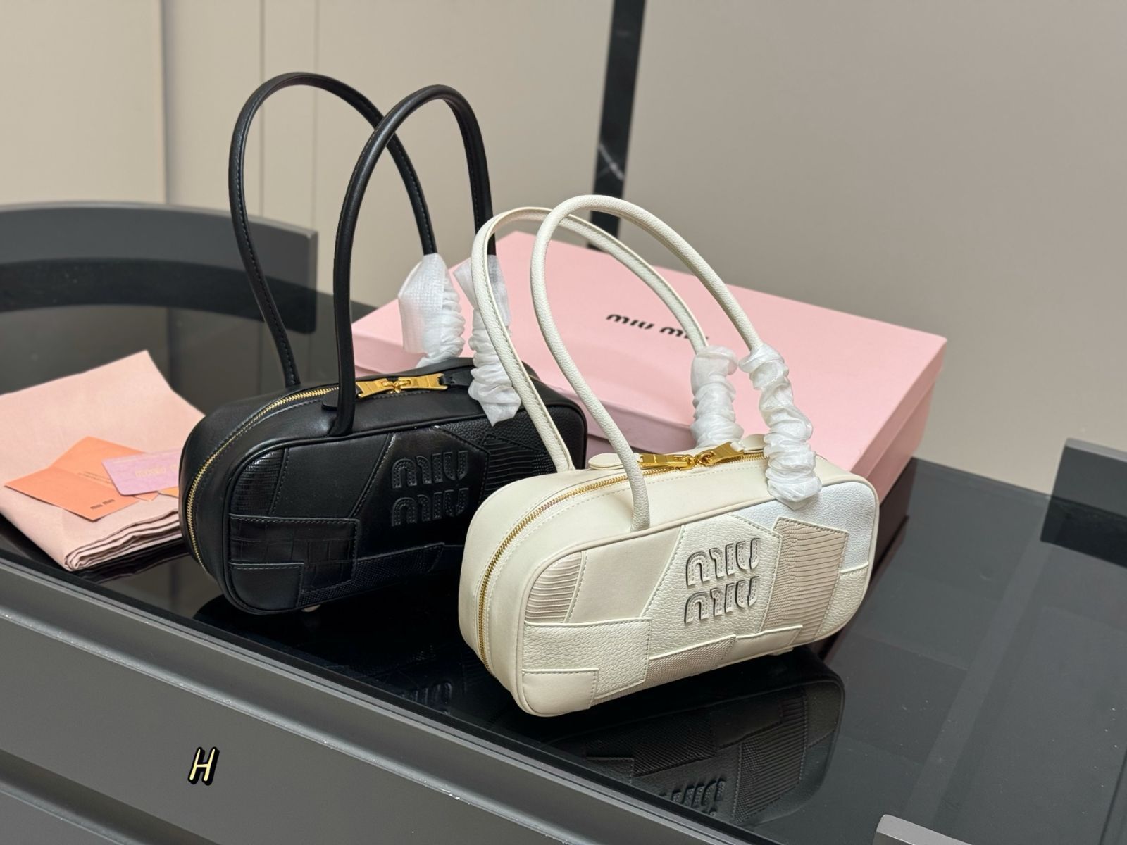 【今日特価】miumiu ボウリングバッグ / オフィスバッグ-MM輸入2