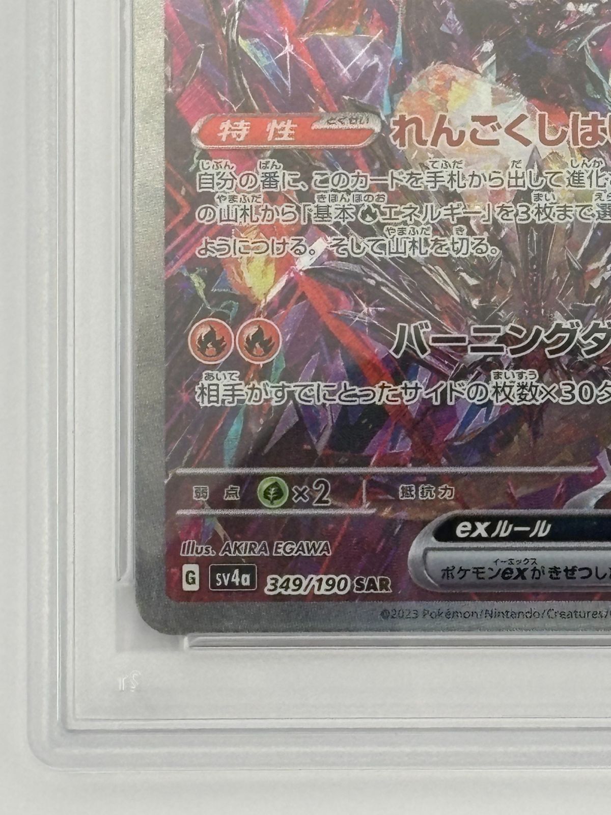 PSA10】リザードンex SAR SV4a 349/190 ポケモンカード - メルカリ
