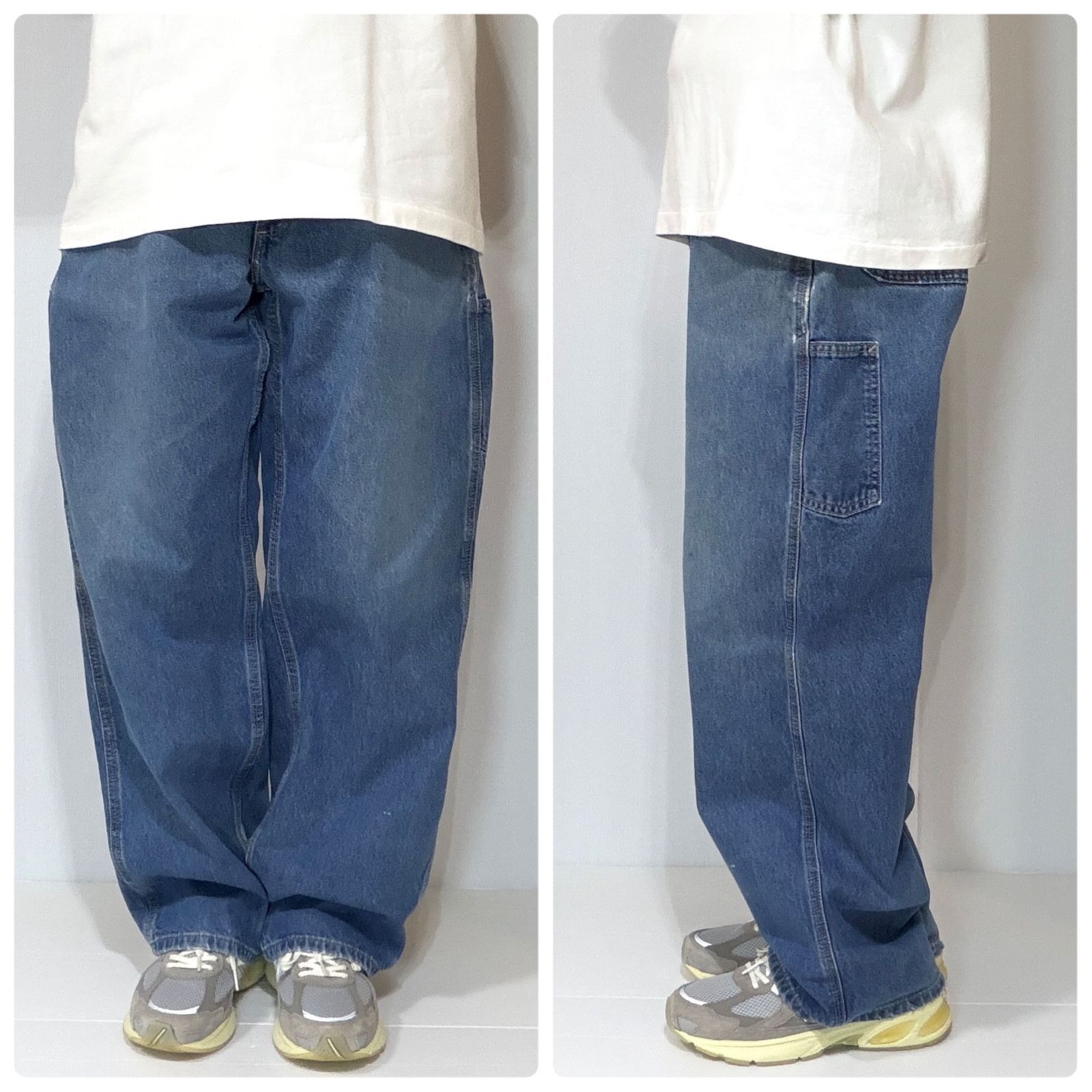 US企画 極太 Carhartt FRB13 DNM カーハート シングルニー FR デニム