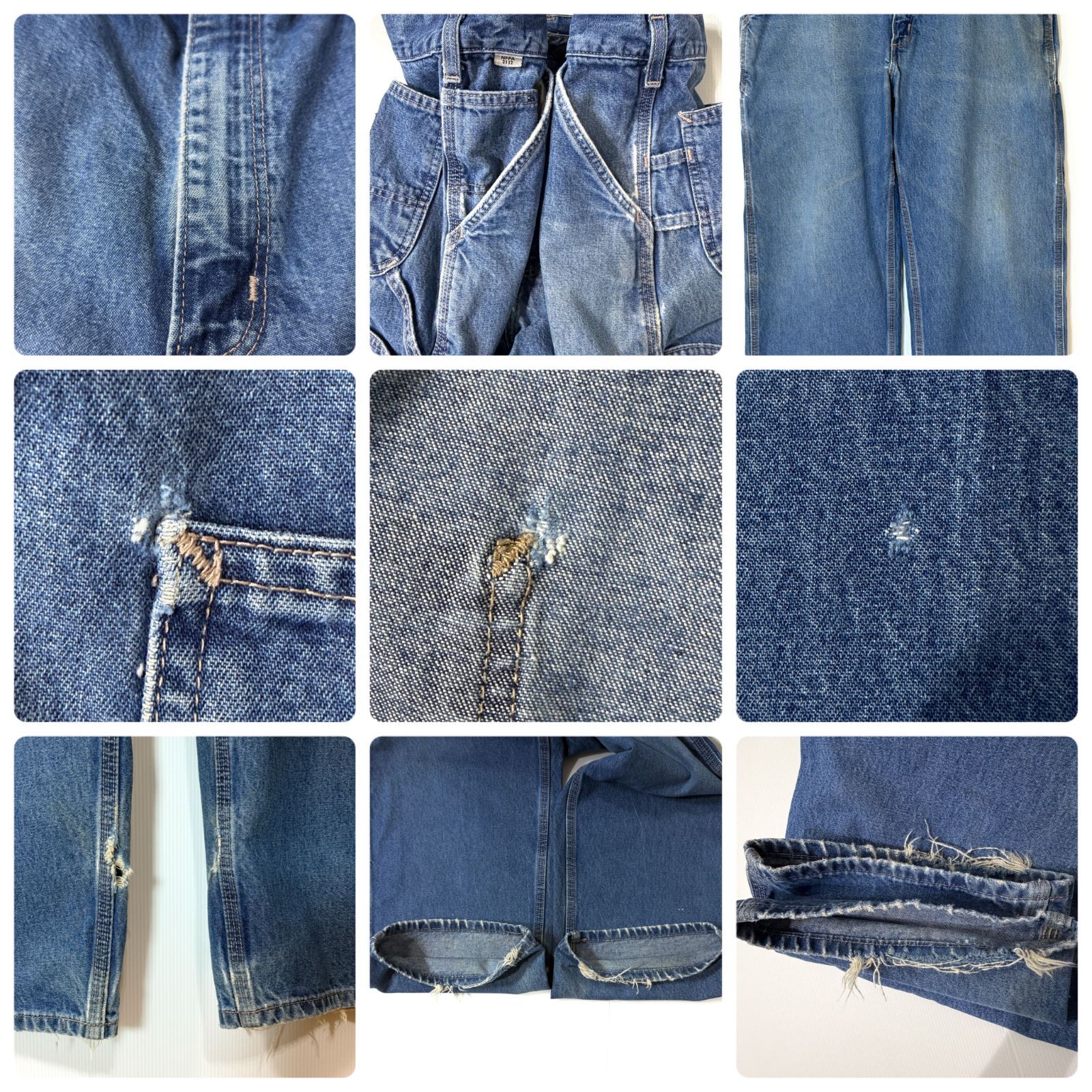 US企画 極太 Carhartt FRB13 DNM カーハート シングルニー FR デニム 