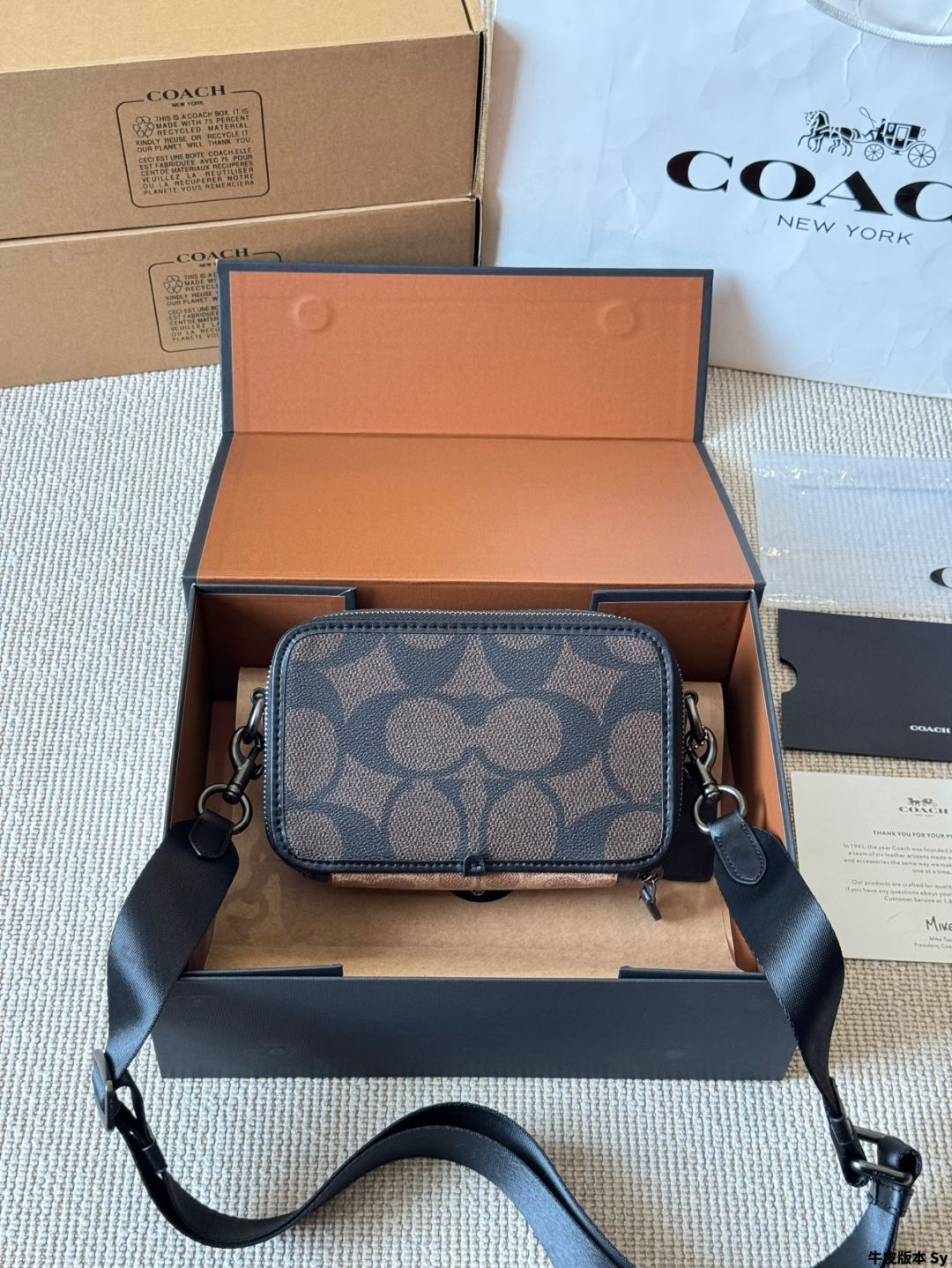 【今日特価】Coach Wyatt Men's Camera Bag コーチ ワイアット メンズ カメラバッグ-WTO輸入1