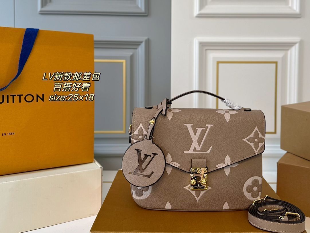 LVルイヴィトンの新作郵便配達バッグ、ハンドバッグ、カメラバッグ