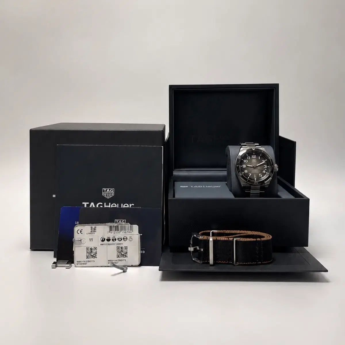 TAG Heuer オータビア クロノメーター オート ブラウン スモーク 42mm メタル 時計 WBE5114