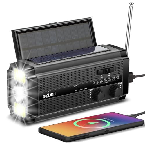 【防災アイテム】2枚ソーラーパネルで4倍高効率充電！ソーラーラジオ 防災ラジオ (AM/FM/ワイドFM) 手回し充電 ソーラー充電 スマホに充電可能な防災ライト SOS 防水 懐中電灯 アウトドア 停電/台風/地震対策 防災グッズys