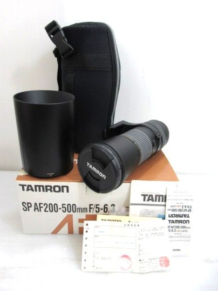 タムロン TAMRON キヤノン用交換レンズ SP AF 200-500mm F/5-6.3 Di LD IF A08E Φ86mm 日本製 2016年購入 中古■