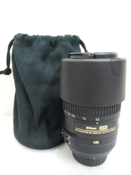 ニコン NIKON 望遠ズームレンズ AF-S NIKKOR 55-300mm f/4.5-5.6G ED 中国製 取説専用箱無し 中古■