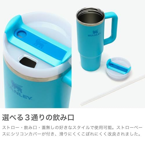 STANLEY H2.0 真空スリムクエンチャー 0.88L ステンレス ストロー タンブラー 880ml 保冷 水筒 アウトドア 10-10829 スプラッシュi