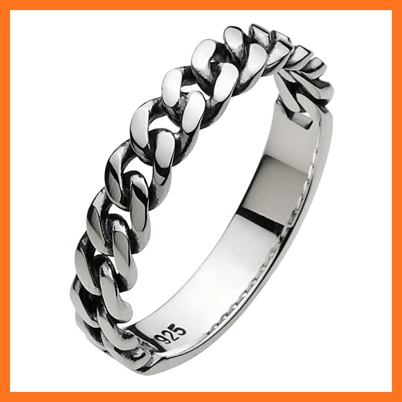 【新品】 [フィグマート] スリム喜平チェーン リング【シルバー925 シルバーアクセサリー】 fr0476 27号