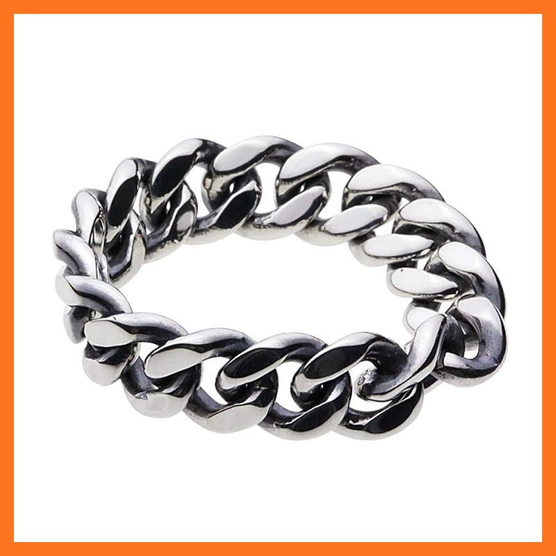 【新品】 [セノーテ] 2面カット喜平チェーン リング【シルバー925 シルバーアクセサリー】 r0444 21号