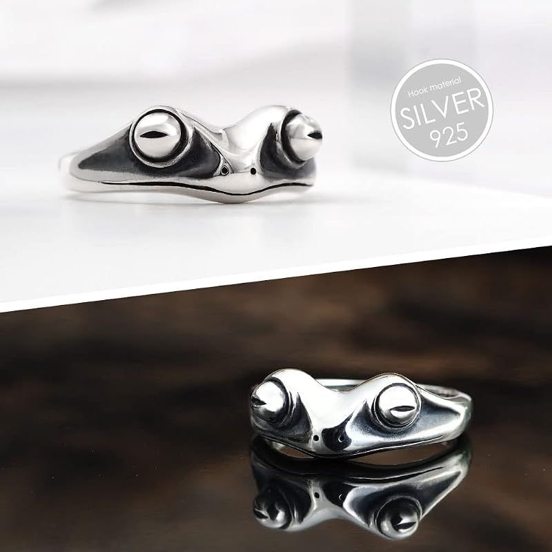 【新品】 [ブランド名：2PIECES] リング 指輪 メンズ カエル 蛙 シルバー925 アクセサリー 11号 r0857-11