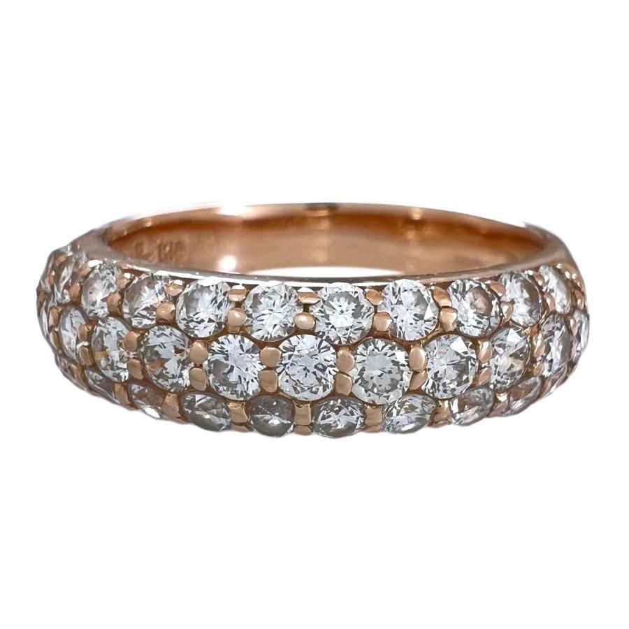 PONTE VECCHIO ポンテヴェキオ リング ダイヤ 0.80ct パヴェ PV K18 PG