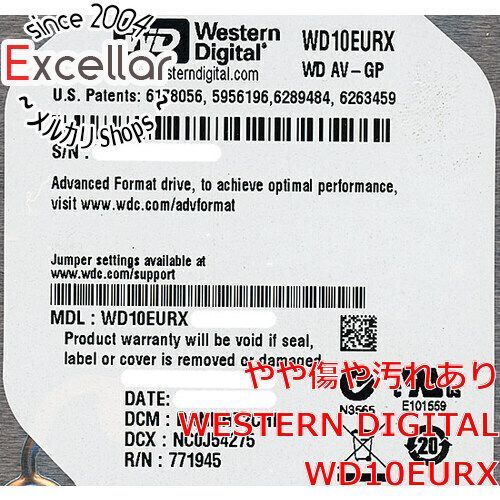 [bn:0] Western Digital製HDD WD10EURX 1TB SATA600 9000～10000時間以内