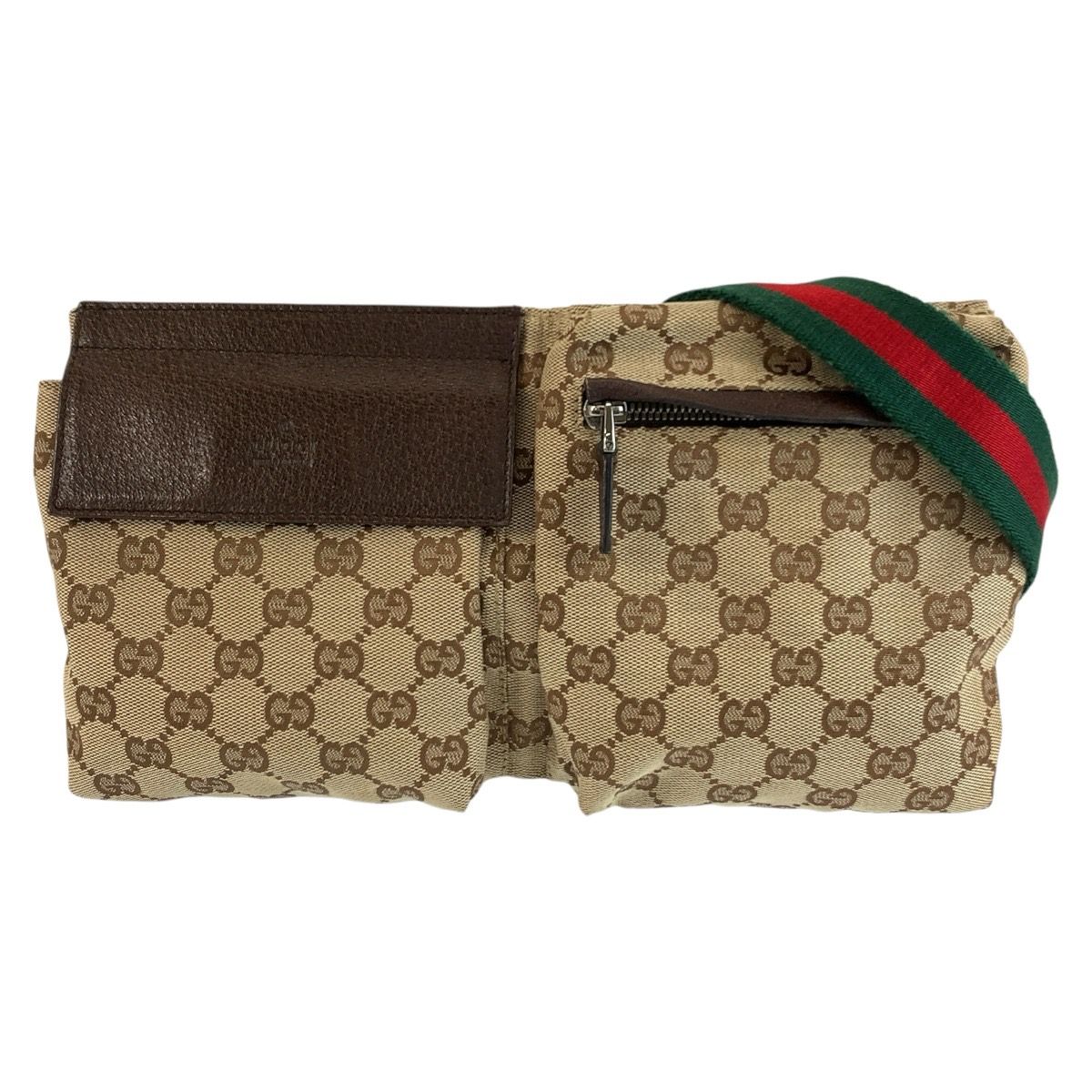 美品 GUCCI グッチ シェリーライン ベージュ ブラウン GGキャンバス