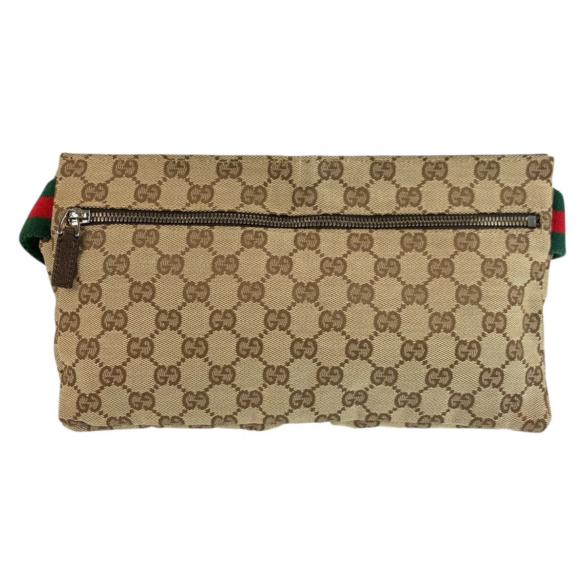 美品 GUCCI グッチ シェリーライン ベージュ ブラウン GGキャンバス