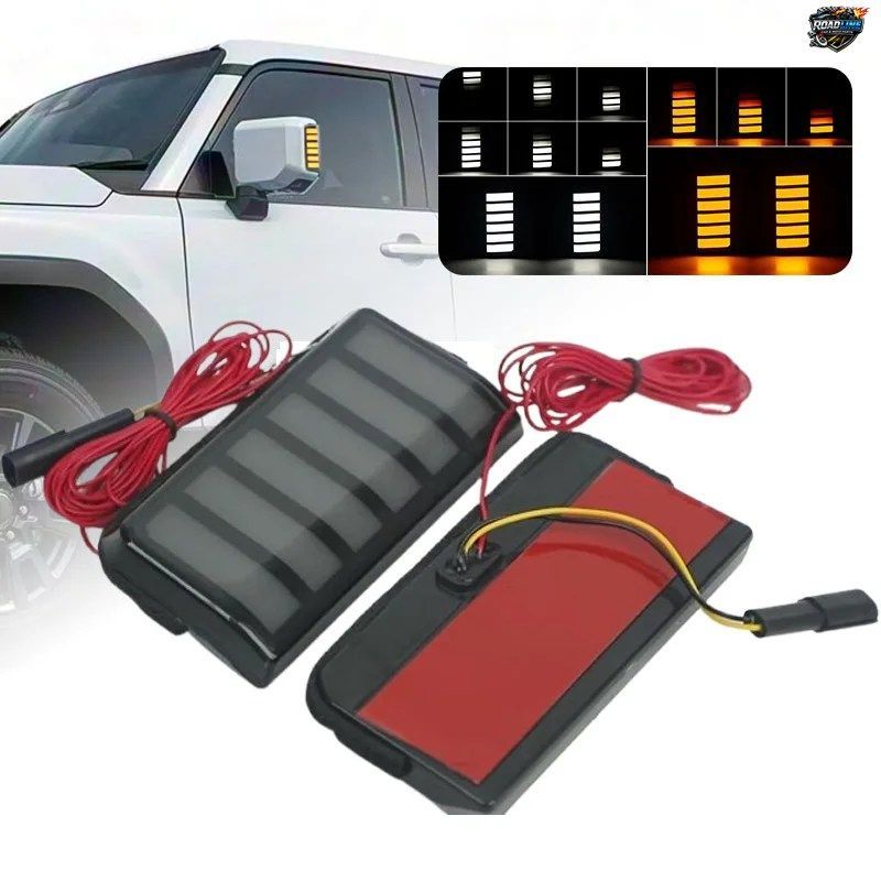 トヨタ ランドクルーザー プラド 250 LC250 2024 2025 用 2イン1 LEDサイドミラーターンシグナルライト DRL ダイナミックデイタイムランニ
