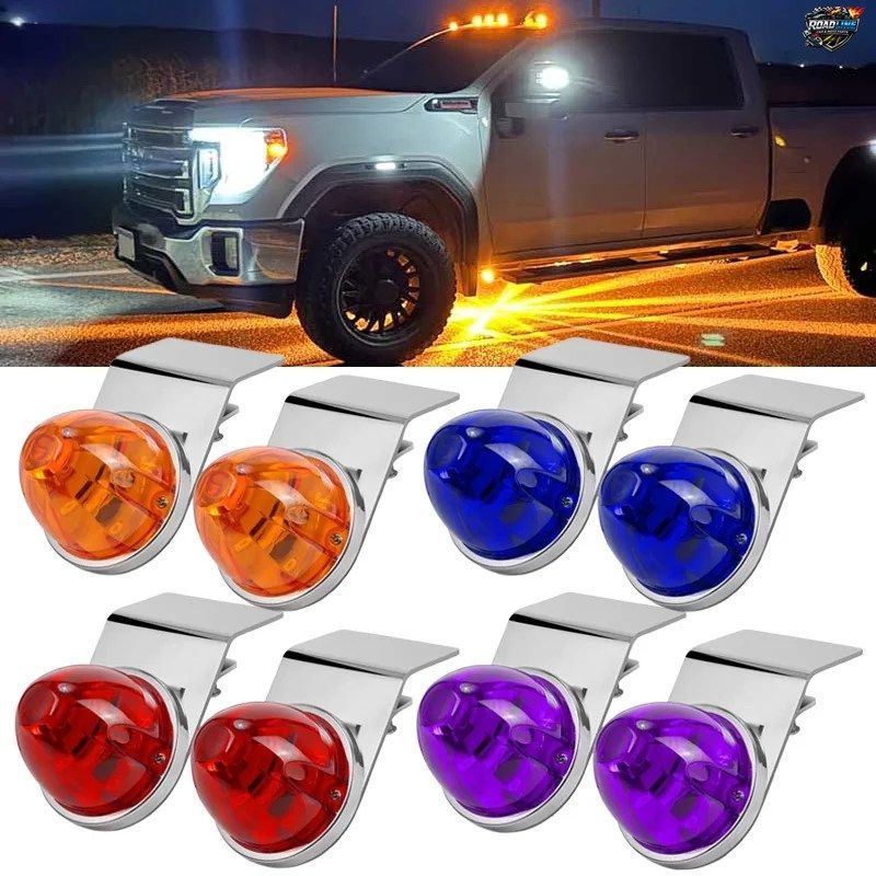 2個入り LED スイカ型ライト 45度 ステンレススチール製マウントフレームブラケット アングルクランプ 大型トラック トレーラー 貨物車 バ 7,628円